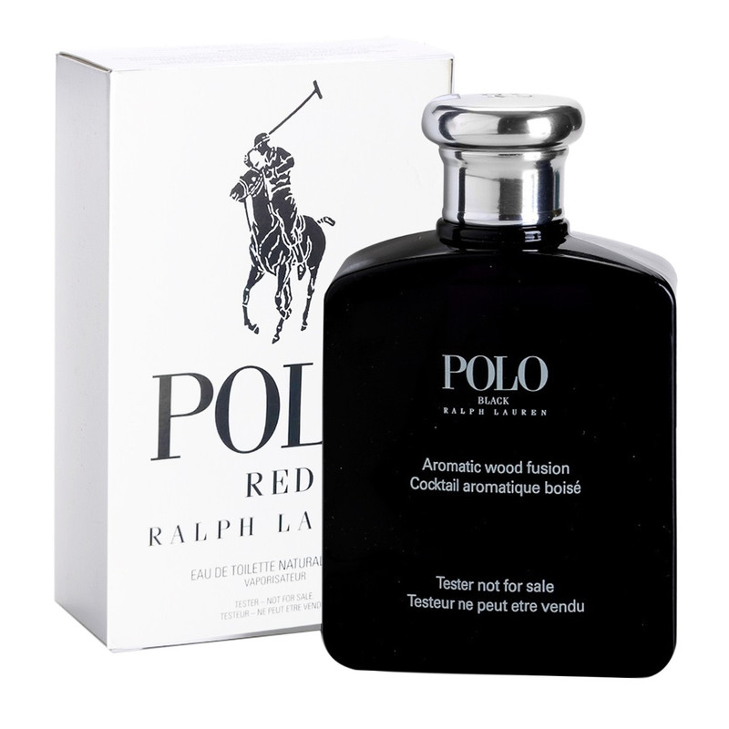 تستر ادو تویلت مردانه رالف لورن مدل Polo Black حجم 125 میلی لیتر (جعبه سفید تستر)