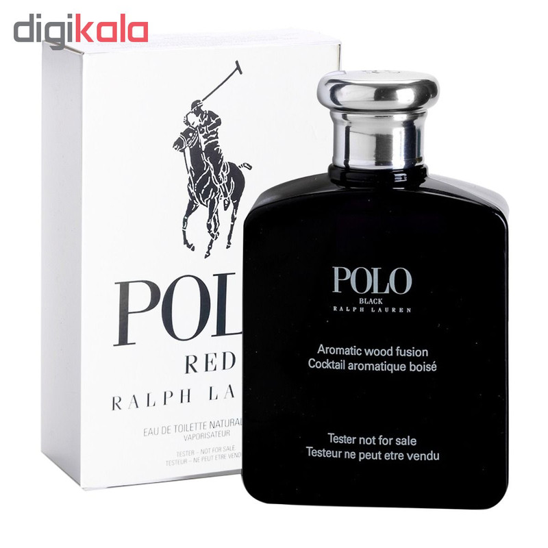 تستر ادو تویلت مردانه رالف لورن مدل Polo Black حجم 125 میلی لیتر (جعبه سفید تستر)