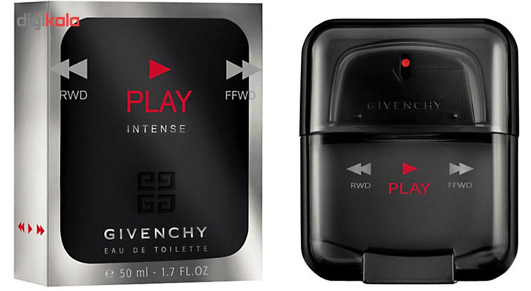 ادو تویلت مردانه ژیوانشی مدل Play Intense حجم 50 میلی لیتر