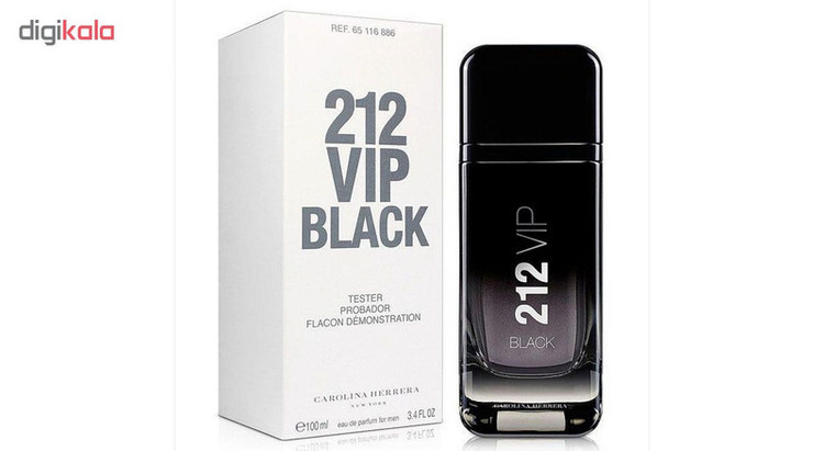 تستر ادو پرفیوم مردانه کارولینا هررا مدل 212Vip black حجم 100 میلی لیتر