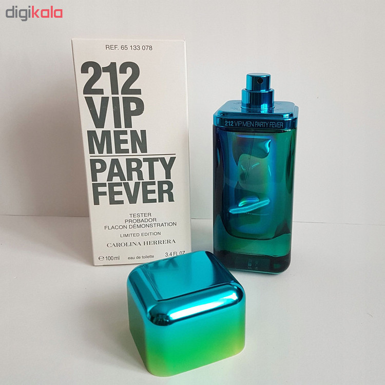 تستر ادو تویلت مردانه کارولینا هررا مدل VIP 212 Men Party Fever حجم 100 میلی لیتر