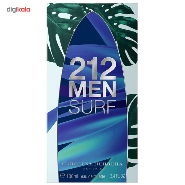 ادو تویلت مردانه کارولینا هررا مدل 212 Surf for Him حجم 100 میلی لیتر