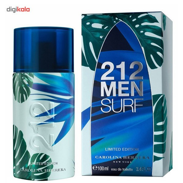 ادو تویلت مردانه کارولینا هررا مدل 212 Surf for Him حجم 100 میلی لیتر