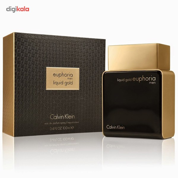 ادو پرفیوم مردانه کلوین کلاین مدل Liquid Gold Euphoria Men حجم 100 میلی لیتر
