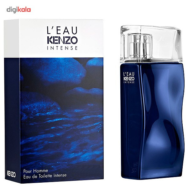 ادو تویلت مردانه کنزو مدل L`Eau Kenzo Intense Pour Homme حجم 100 میلی لیتر