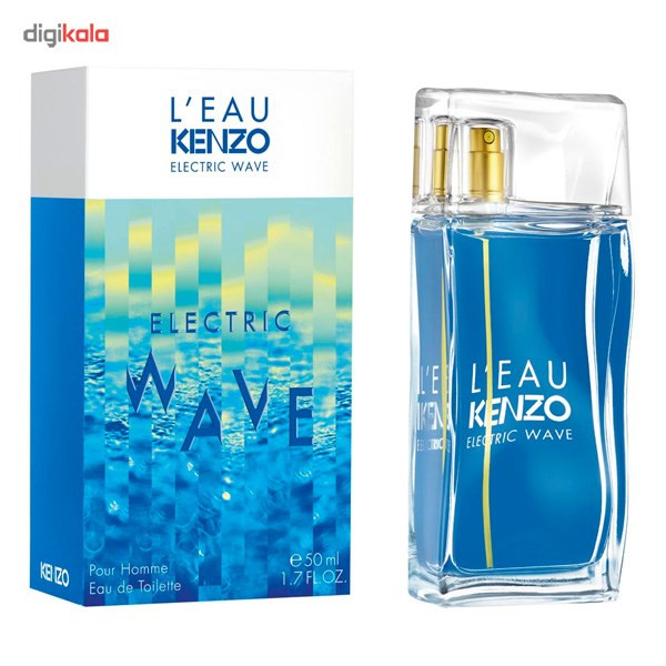 ادو تویلت مردانه کنزو مدل L'Eau par Kenzo Electric Wave حجم 50 میلی لیتر