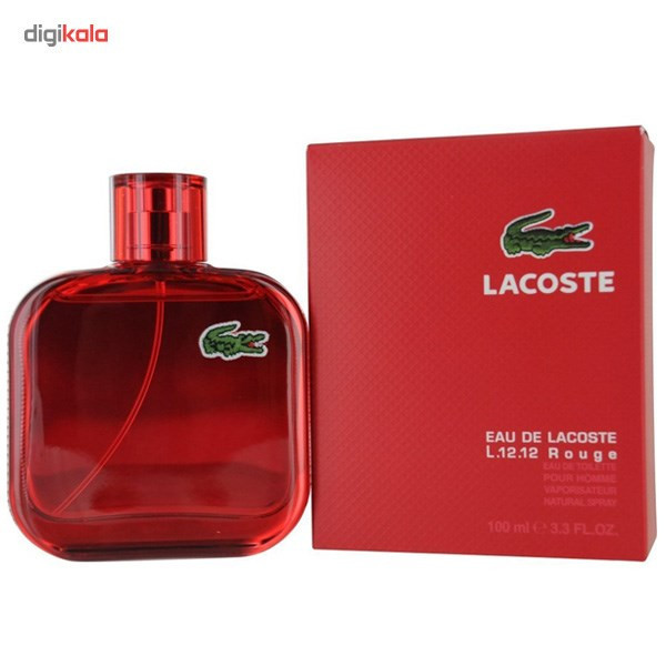 ادو تویلت مردانه لاکاست L.12.12 Rouge حجم 100ml