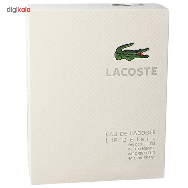 ادو تویلت مردانه لاکاست L.12.12 Blanc حجم 100ml