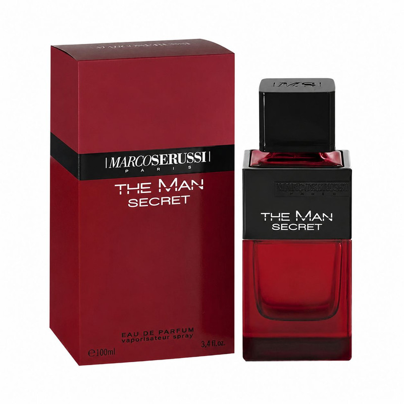 ادو پرفیوم مردانه مارکوسروسی مدل The Man Secret با رایحه تلخ و چوبی حجم 100 میلی لیتر