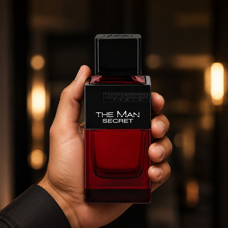 ادو پرفیوم مردانه مارکوسروسی مدل The Man Secret با رایحه تلخ و چوبی حجم 100 میلی لیتر