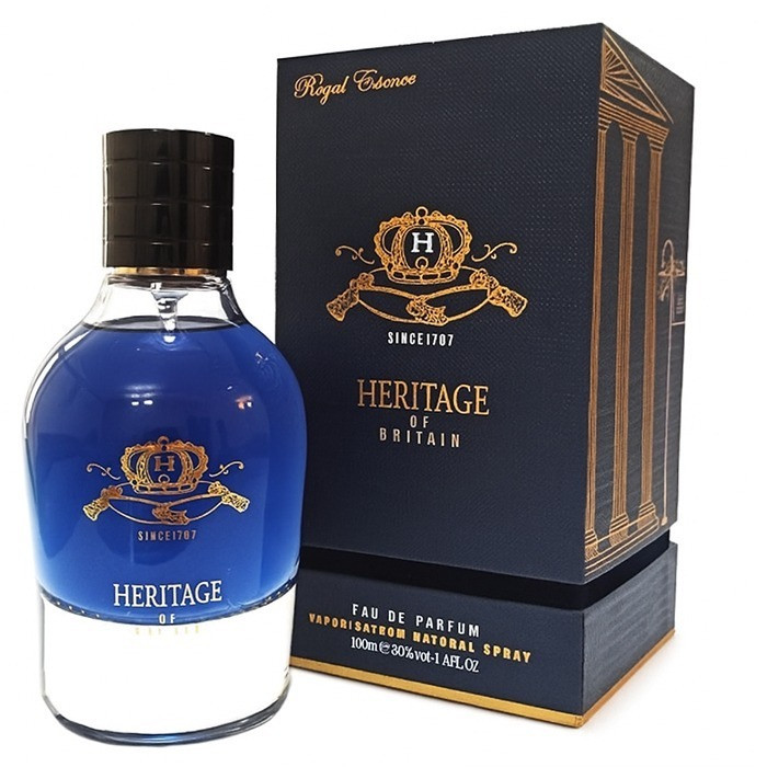 ادو پرفیوم مردانه هریتیج مدل Royal Essence Blue با رایحه خنک حجم 100 میلی لیتر