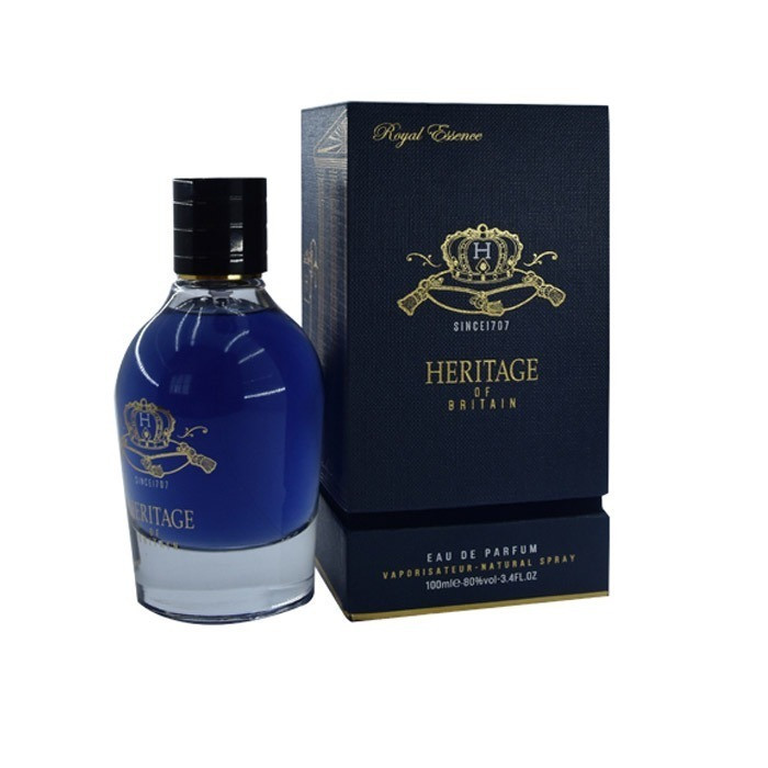 ادو پرفیوم مردانه هریتیج مدل Royal Essence Blue با رایحه خنک حجم 100 میلی لیتر
