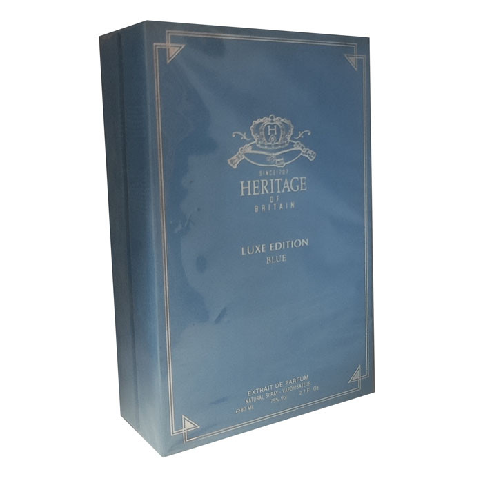 اکستریت دی پرفیوم مردانه هریتیج مدل Luxe Edition Blue با رایحه خنک حجم 80 میلی لیتر