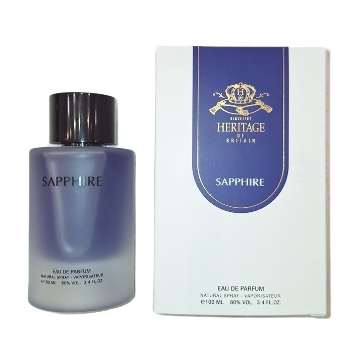 ادو پرفیوم مردانه هریتیج مدل Sapphire با رایحه خنک حجم 100 میلی لیتر
