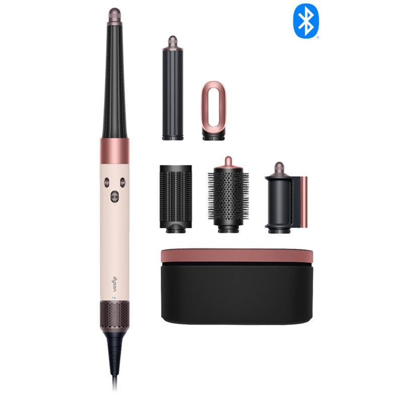 سشوار برسدار حالتدهنده 1300 وات دایسون مدل Airwrap id HS08 Straight+Wavy، موتور BLDC، وزن 630 گرم، دارای سری شانهدار، سری برسدار گرد پهن، کیف نگهدارنده، خشککن ملایم، متمرکزکننده باریک، متمرکزکننده پهن با ویژگی فرکنندگی، صافکنندگی، حجمدهندگی