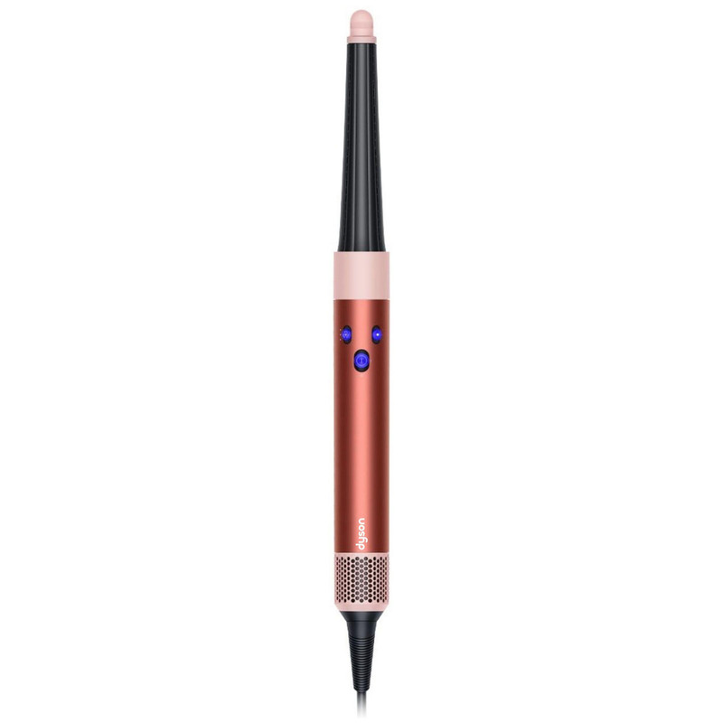 سشوار برسدار حالتدهنده 1300 وات دایسون مدل Airwrap id HS08، موتور AC، وزن 650 گرم، دارای سری شانهدار، سری برسدار گرد پهن، خشککن ملایم با ویژگی فرکنندگی، صافکنندگی، حجمدهندگی، با قابلیت فناوری تولید یون