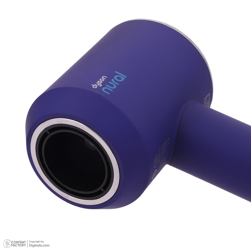 سشوار خانگی 220 وات دایسون مدل Supersonic hd16، موتور AC، وزن 2140 گرم، دارای سری برسدار گرد پهن، سری چرخشی، متمرکزکننده باریک، متمرکزکننده پهن، سری شانهدار با ویژگی صافکنندگی، با قابلیت باد سرد