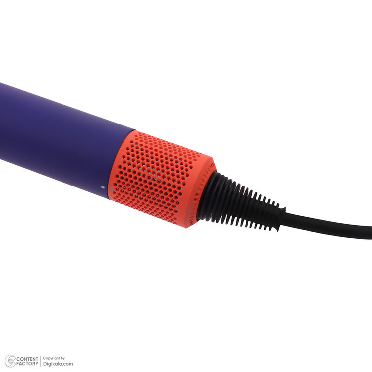 سشوار خانگی 220 وات دایسون مدل Supersonic hd16، موتور AC، وزن 2140 گرم، دارای سری برسدار گرد پهن، سری چرخشی، متمرکزکننده باریک، متمرکزکننده پهن، سری شانهدار با ویژگی صافکنندگی، با قابلیت باد سرد