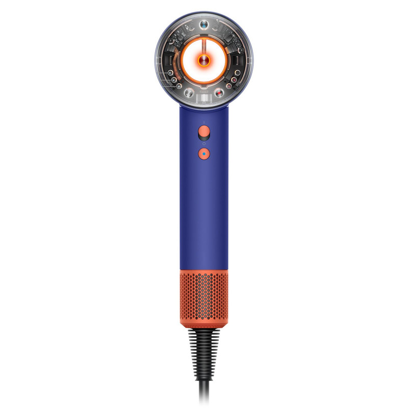 سشوار حرفهای 1600 وات دایسون مدل Supersonic nural SBBP، موتور AC، وزن 820 گرم، دارای سری متمرکزکننده پهن، خشککن ملایم، سری دندانهدار، کیف نگهدارنده با ویژگی صافکنندگی، حجمدهندگی، با قابلیت باد سرد
