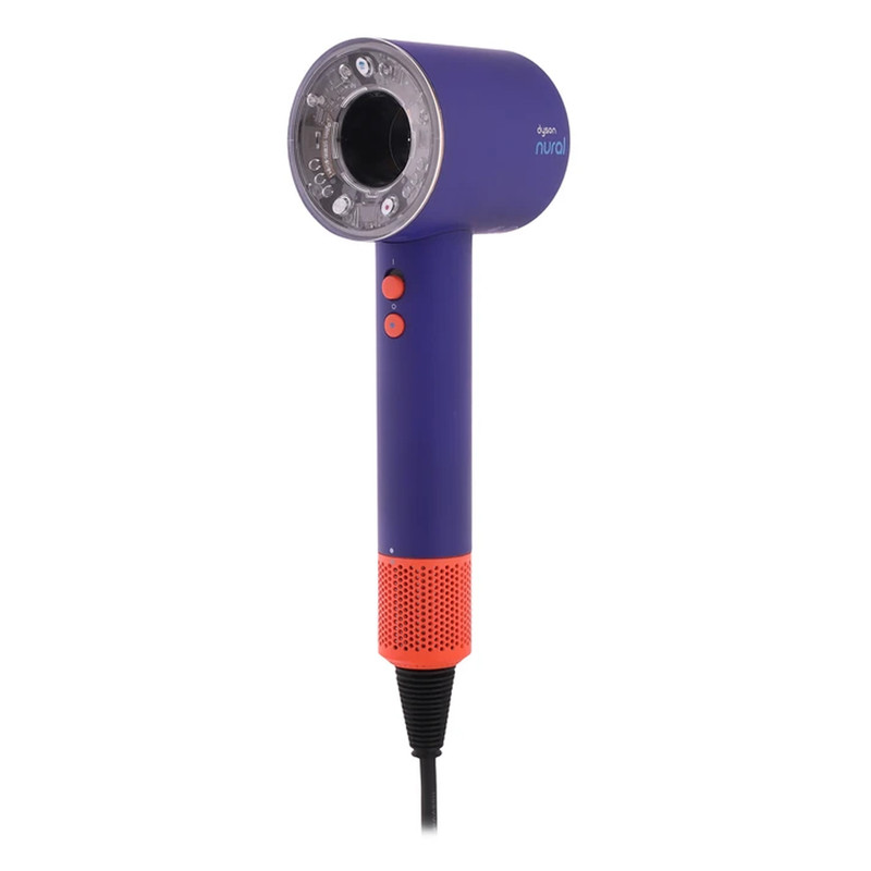 سشوار حرفهای 1600 وات دایسون مدل Supersonic nural SBBP، موتور AC، وزن 820 گرم، دارای سری متمرکزکننده پهن، خشککن ملایم، سری دندانهدار، کیف نگهدارنده با ویژگی صافکنندگی، حجمدهندگی، با قابلیت باد سرد