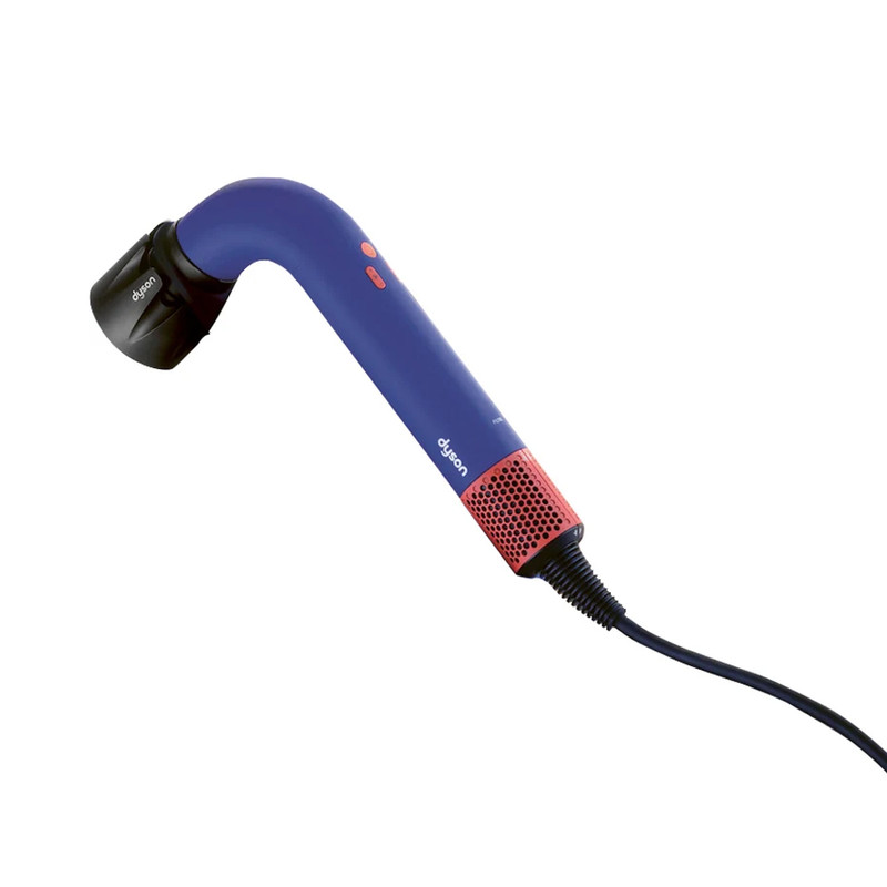 سشوار حرفهای 1700 وات دایسون مدل Supersonic r HD 18، موتور DC، وزن 680 گرم، دارای سری متمرکزکننده پهن، سری شانهدار، سری برسدار تخت، خشککن ملایم با ویژگی فرکنندگی، صافکنندگی، حجمدهندگی، با قابلیت باد سرد