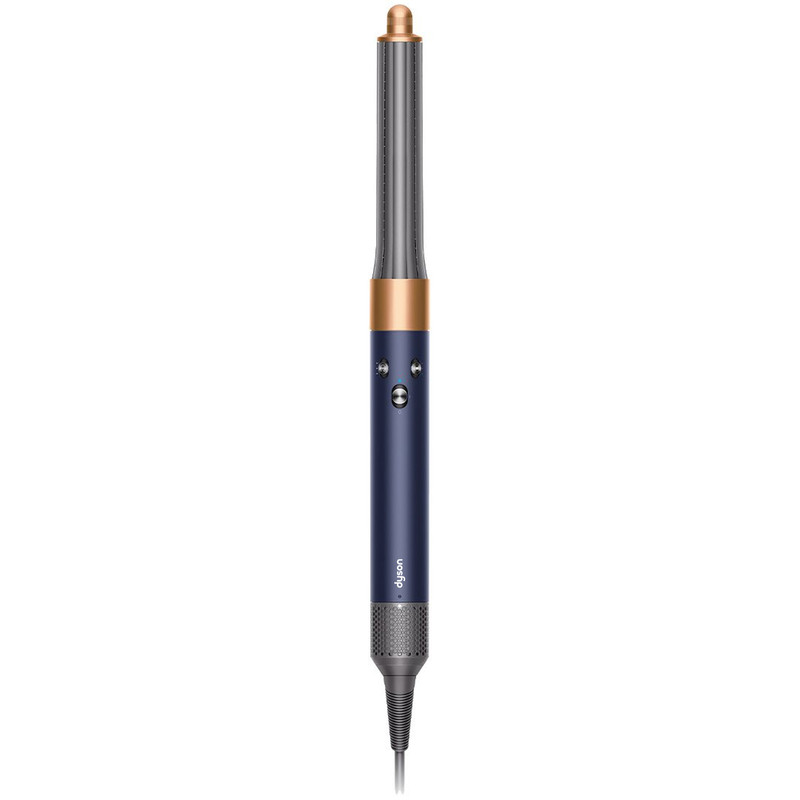 سشوار برسدار حالتدهنده 1300 وات دایسون مدل Airwrap Complete Long Volumise HS05، موتور AC، وزن 680 گرم، دارای سری شانهدار، سری برسدار گرد پهن، خشککن ملایم، کیف نگهدارنده با ویژگی فرکنندگی، صافکنندگی، حجمدهندگی، با قابلیت باد سرد