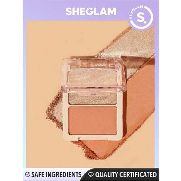 پالت هایلایتر و رژگونه شیگلم مدل Glam Hybrid شماره 101