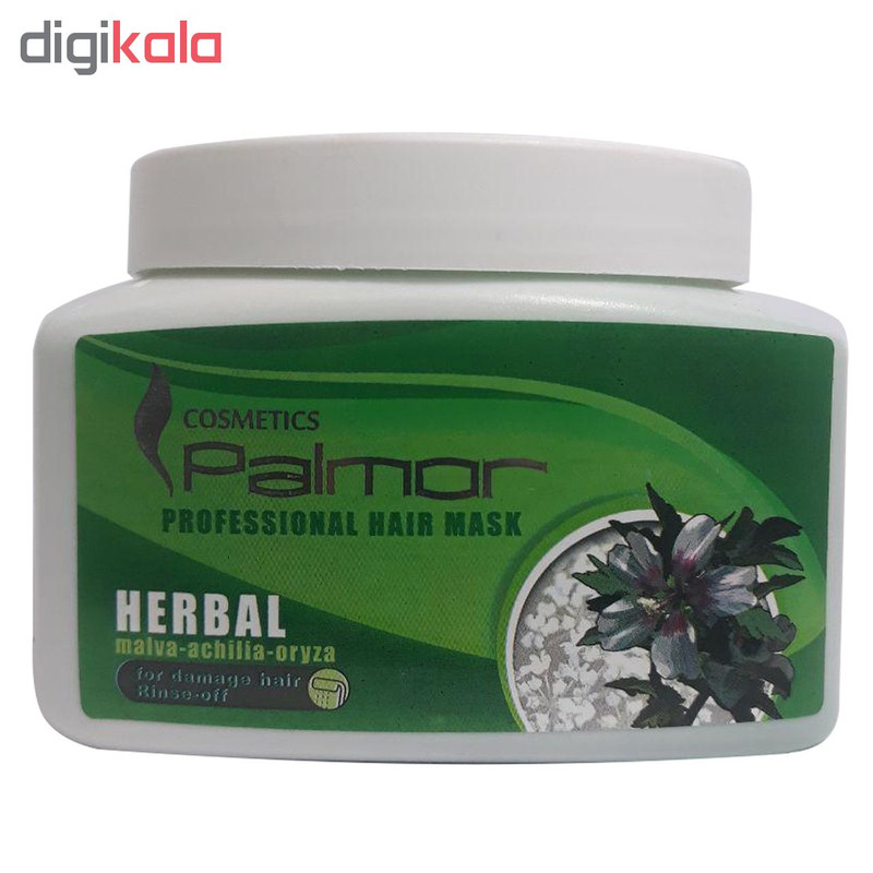 ماسک مو پالمور مدل HERBAL حجم 500 میلی لیتر