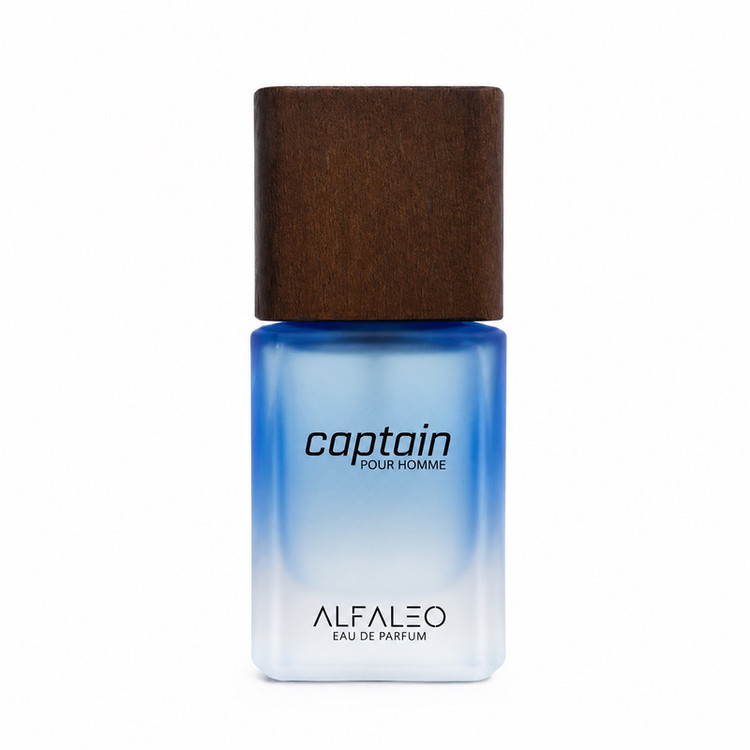 ادوپرفیوم مردانه آلفالئو مدل Captain با رایحه خنک حجم ۵۰ میلی لیتر