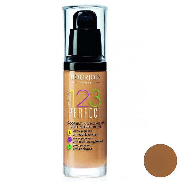 کرم پودر بورژوآ سری 123 Perfect مدل Dark Bronze 58 حجم 30 میلی لیتر