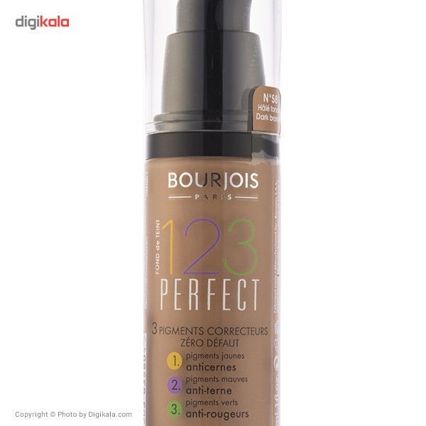 کرم پودر بورژوآ سری 123 Perfect مدل Dark Bronze 58 حجم 30 میلی لیتر
