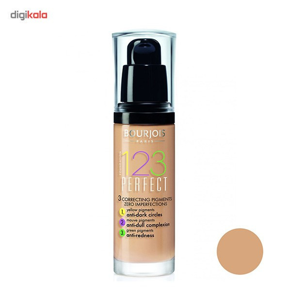 کرم پودر بورژوآ سری 123 Perfect مدل Rose Beige 56 حجم 30 میلی لیتر