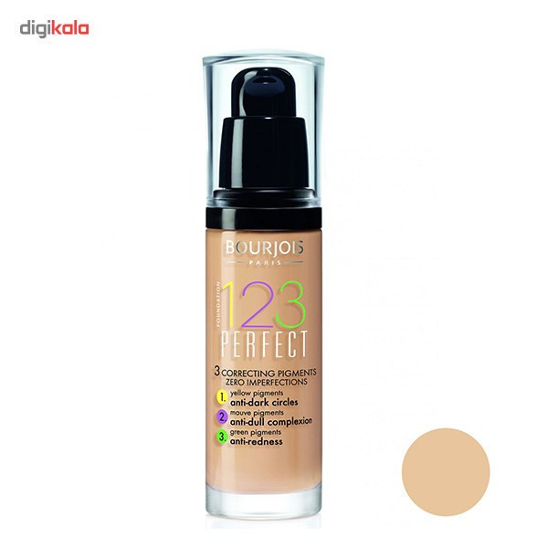 کرم پودر بورژوآ سری 123 Perfect مدل Light Beige 53 حجم 30 میلی لیتر