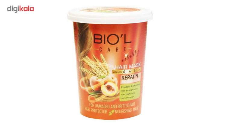 ماسک مو بیول سری Vitality مدل Peach And Wheat حجم 500 میلی لیتر