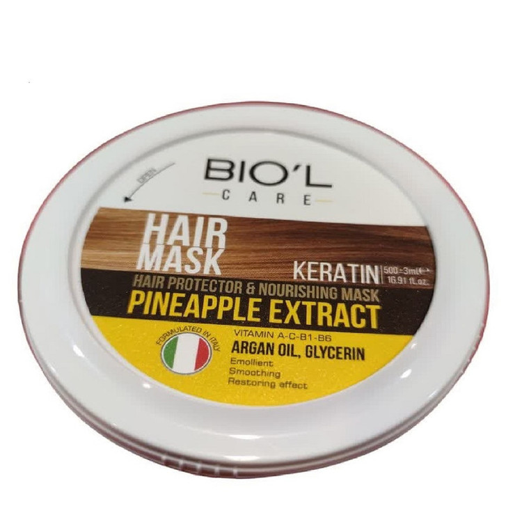 ماسک مو بیول سری Vitality مدل آناناس و روغن آرگان حجم 500 میلی لیتر