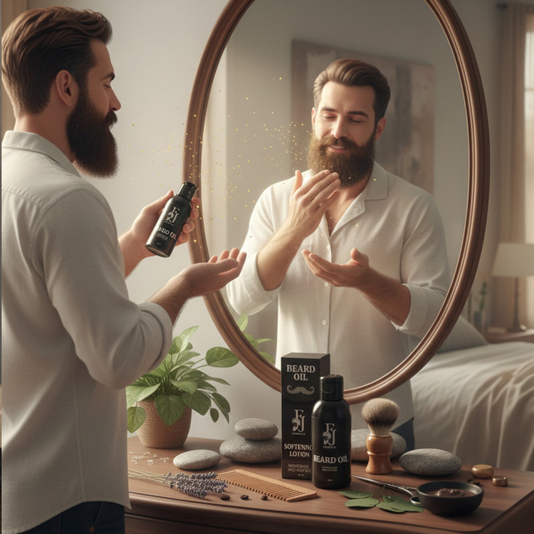 روغن مو افجه مدل SL-BEARD06 مناسب موهای حجم 60 میلیلیتر مجموعه 6 عددی