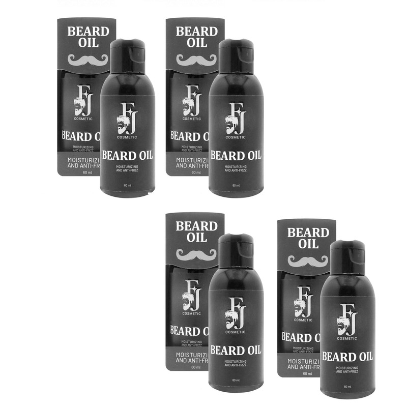 روغن مو افجه مدل SL-BEARD04 مناسب موهای حجم 60 میلیلیتر مجموعه 4 عددی