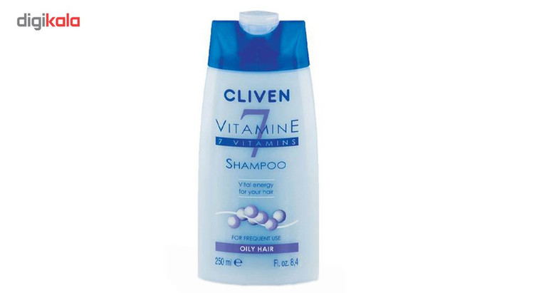 شامپو موهای چرب کلیون مدل 7 Vitamine حجم 250 میلی لیتر