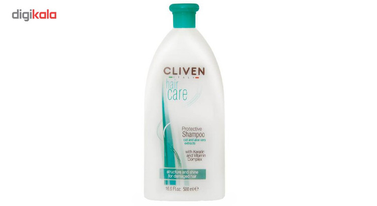 شامپو کراتینه موهای آسیب دیده کلیون مدل Protective Shampoo حجم 500 میلی لیتر