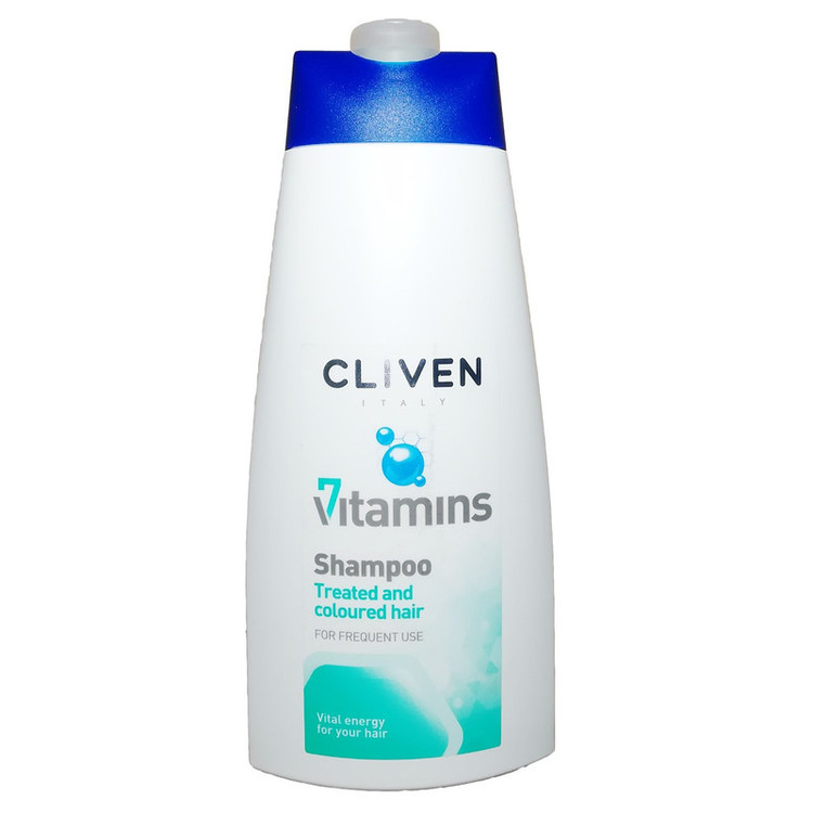 شامپو کلیون مدل 7 Vitamine حجم 500 میلی لیتر مناسب موهای رنگ شده و تحت درمان
