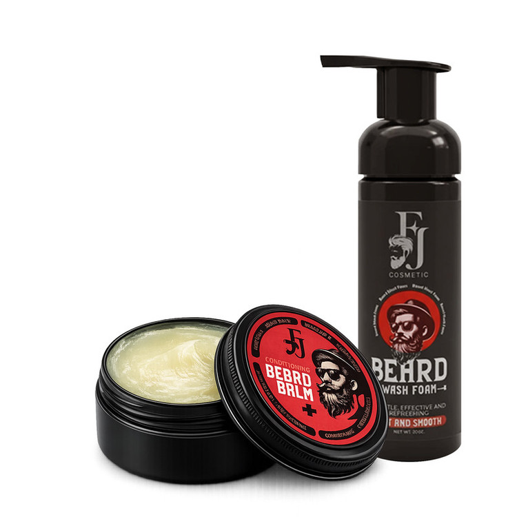 شامپو شست و شوی ریش و سبیل افجه مدل BEARD-WfA مناسب برای انواع مو حجم 150 میلی لیترهمراه با کرم نرم کننده ریش و سبیل افجه مدل Balm01 مناسب برای انواع مو با حجم 50 میلیلیتر