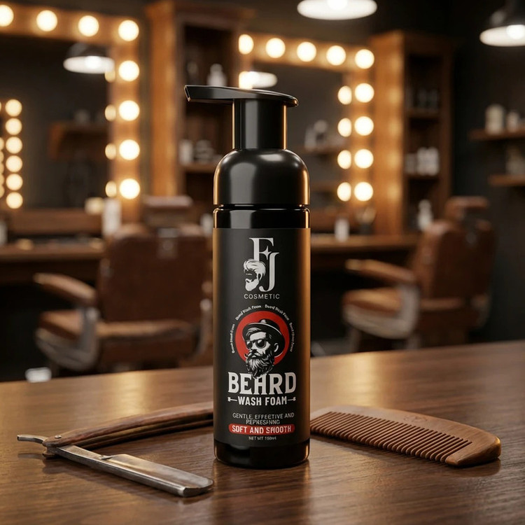 شامپو شست و شوی ریش و سبیل افجه مدل BEARD-WfA مناسب برای انواع مو حجم 150 میلی لیترهمراه با کرم نرم کننده ریش و سبیل افجه مدل Balm01 مناسب برای انواع مو با حجم 50 میلیلیتر