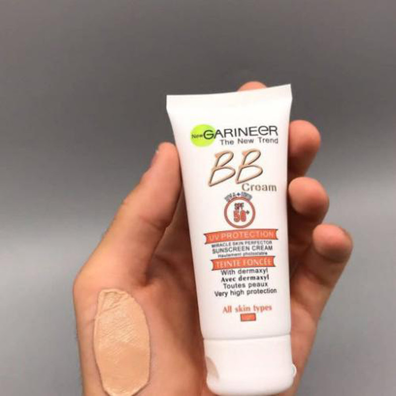 کرم ضدآفتاب رنگی BB گارنیه SPF50 مدل 01 مناسب انواع پوست، حجم 100 میلیلیتر
