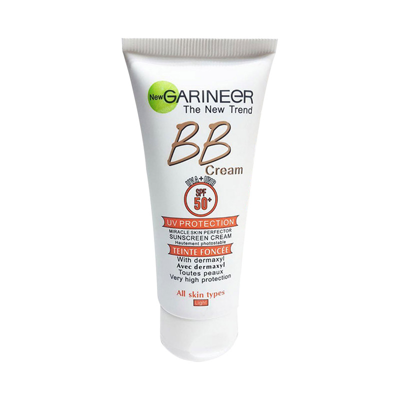 کرم ضدآفتاب رنگی BB گارنیه SPF50 مدل 01 مناسب انواع پوست، حجم 100 میلیلیتر