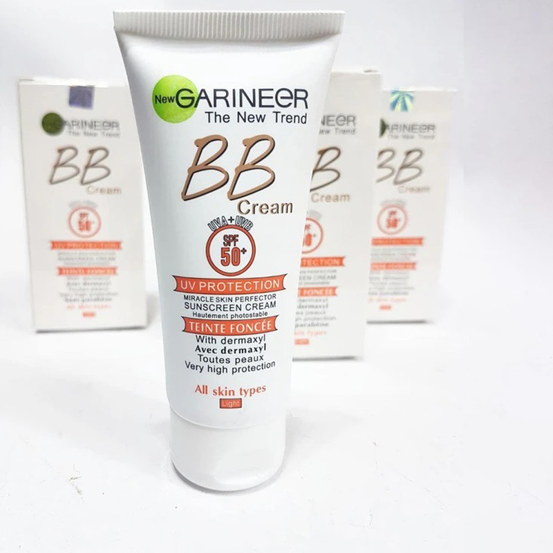 کرم ضدآفتاب رنگی BB گارنیه SPF50 مدل 01 مناسب انواع پوست، حجم 100 میلیلیتر