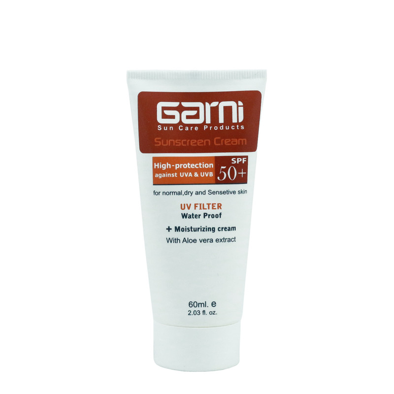 کرم ضدآفتاب گارنی مدل نرمال بدون رنگ با spf50 حجم 60 میلی لیتر