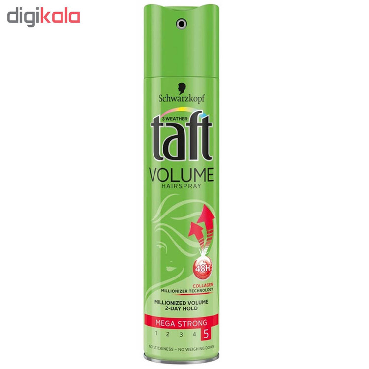 اسپری نگهدارنده حالت مو تافت مدل Volume Hairspray حجم 250 میلی لیتر