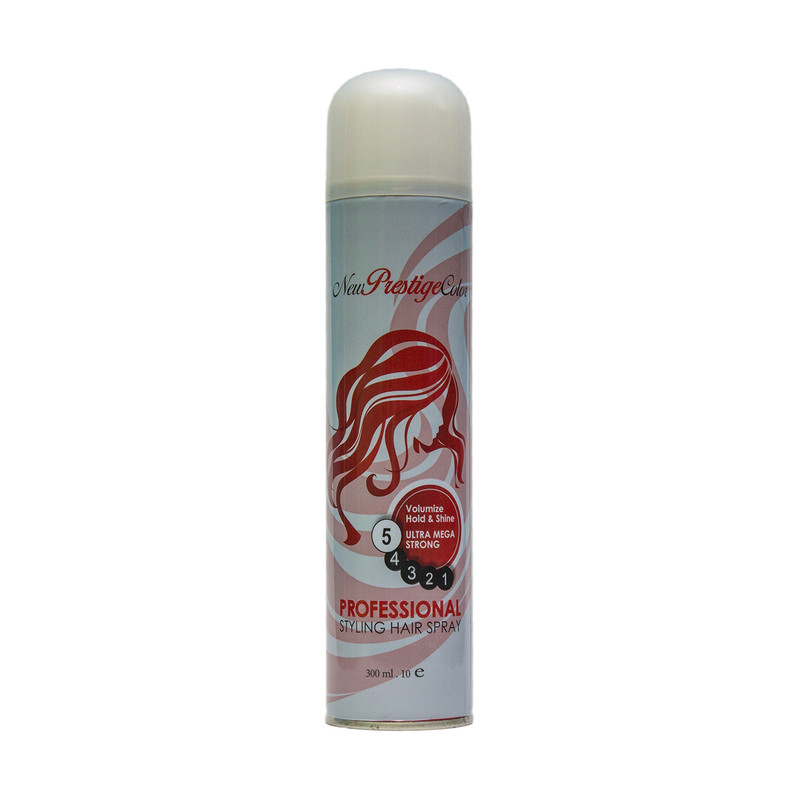 اسپری نگهدارنده مو پرستیژ مدل ULTRA MEGA STRONG حجم 300 میلی لیتر
