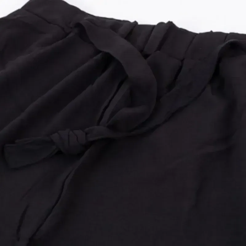 شلوار بگ زنانه راحتی ابروبادی کمر کش فری سایز قواره دار