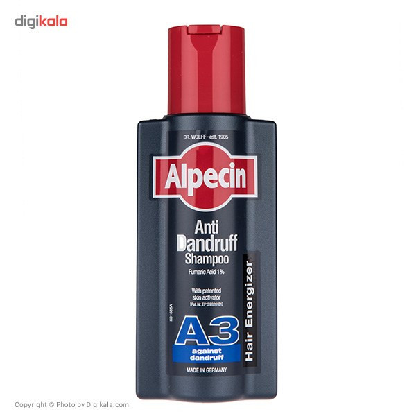 شامپو ضد شوره مو آلپسین مدل A3 Anti Dandruff حجم 250 میلی لیتر